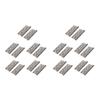 ABJI-3 Inch Silver Tone Stainless Steel 360 Degree Rotating Window Door Flag Hinge 20 Pieces