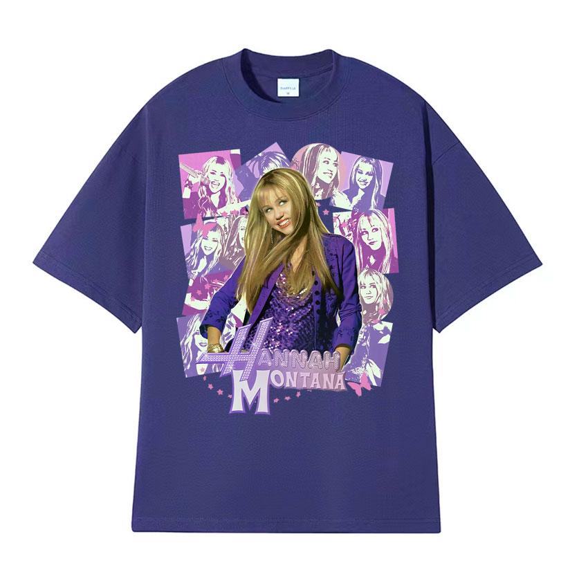 Hannah Montana Epic Iconic Graphic T Shirt Unisex Women Retro Fashion Aesthetic T-shirts Casual O-Neck Cotton Short Sleeve T-shirt