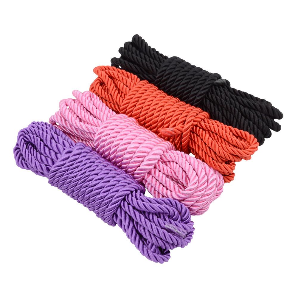 5 M 10 M Mercerized Rope Bed BDSM Binding Rope Hands and Feet Binding Training Adult Sex Product Props