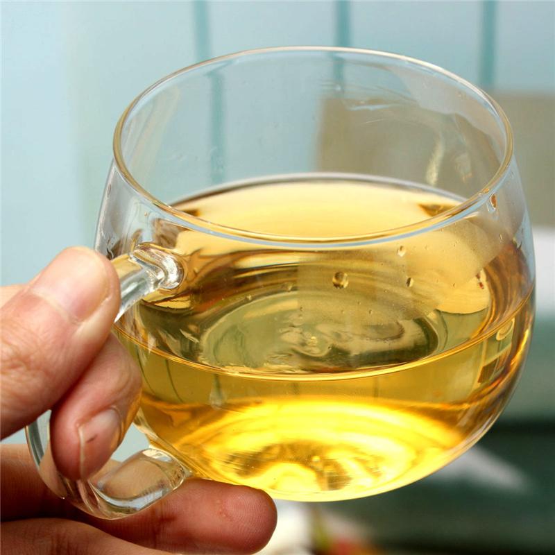 

Arshen 260ml Glass Cups Heat Resisting Clear Handmade Crystal Mini kungfu Tea Coffee Milk Tea Round Drink Mug Fashion Brief 201-300ml