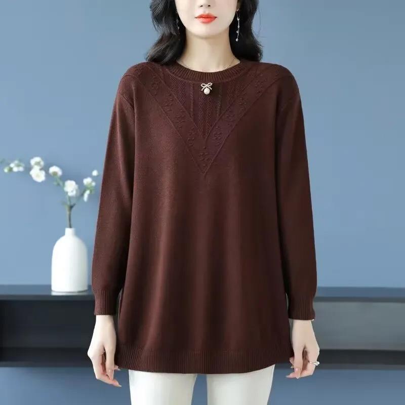 Pulover pentru Femei Toamnă Iarnă Pulover Îngroșat Cald Tricotat Elastic Mânecă Lungă Jumper Oversize Topuri