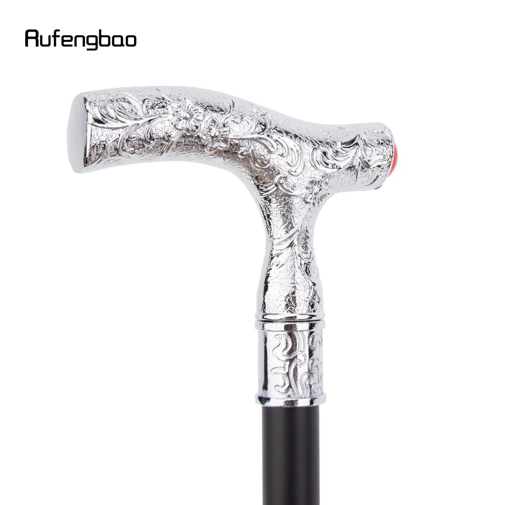 Röd Diamant Vit Blomma Boll Modekäpp Dekorativ Käpp Cospaly Vintage Fest Modesticka Kräkla 92cm