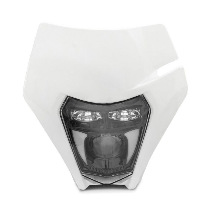 Phare LED + plaque pour KTM EXC / EXC-F / Freeride / Enduro / SMC 14-25 SW3 blanc