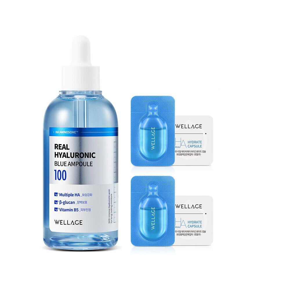 

WELLAGE Real Hyaluronic Blue 100 Ampoule 100ml Special Set