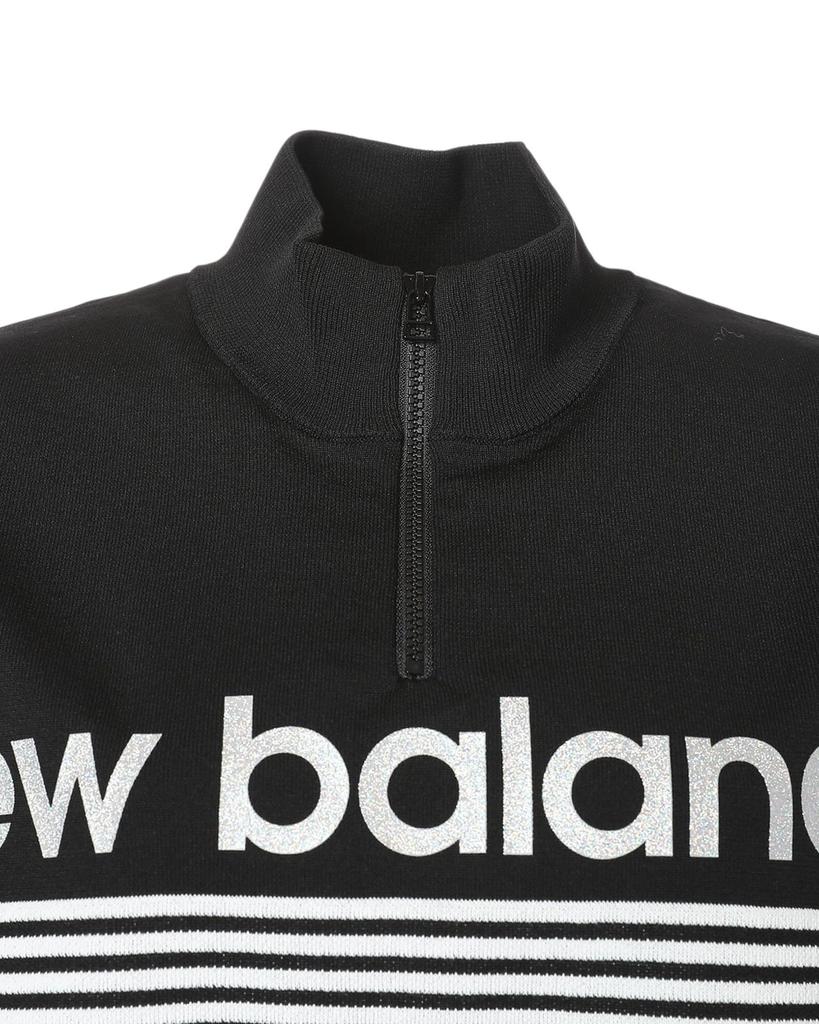 [New Balance] Golf Women's High Neck Knit (14G Logo Double Jacquard) / 012-5270501 010_Black Size2