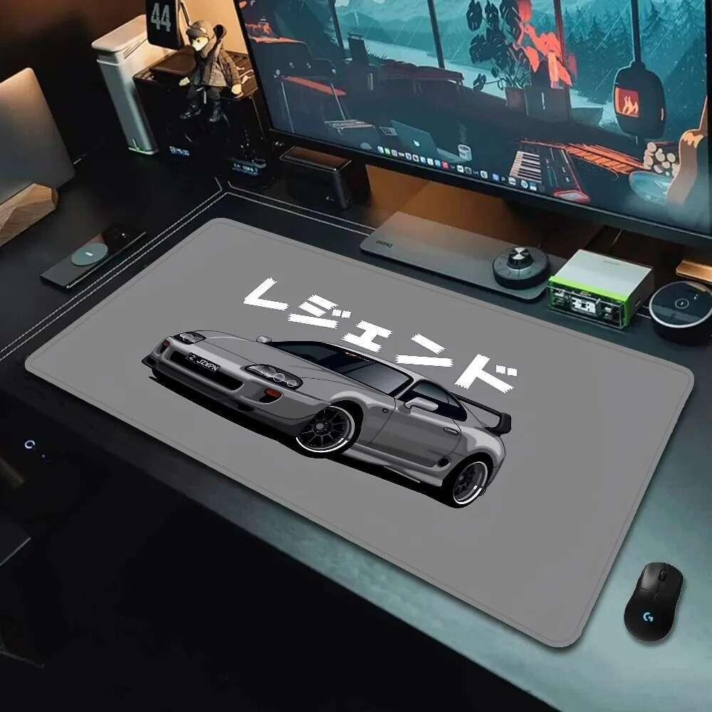 Tokyo JDM Drift Sports Car Nonslip Lockedge Thickened Mouse Pad Oversized Gaming Keyboard Notebook Table Mat