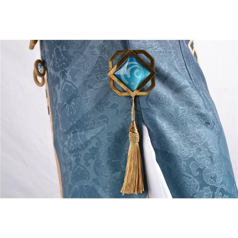 Genshin Impact Game Animation COS Clothes Green Liyue Port Feiyun Merchant Second Young Master Hangqiu COS Set