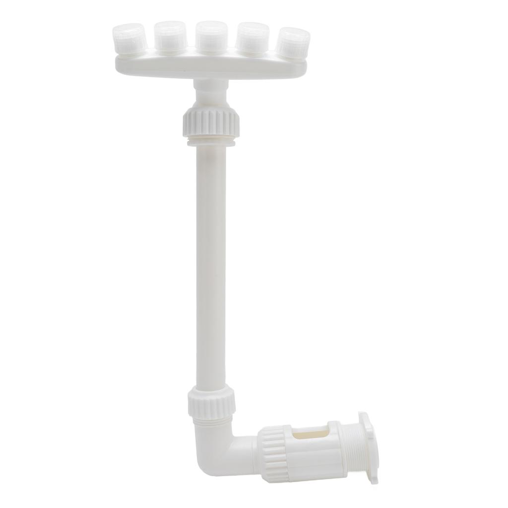 Poolfontäne 5 Düsen Höhenverstellbar Schwimmbad Wasserfall Sprinkler für Fischteich Garten