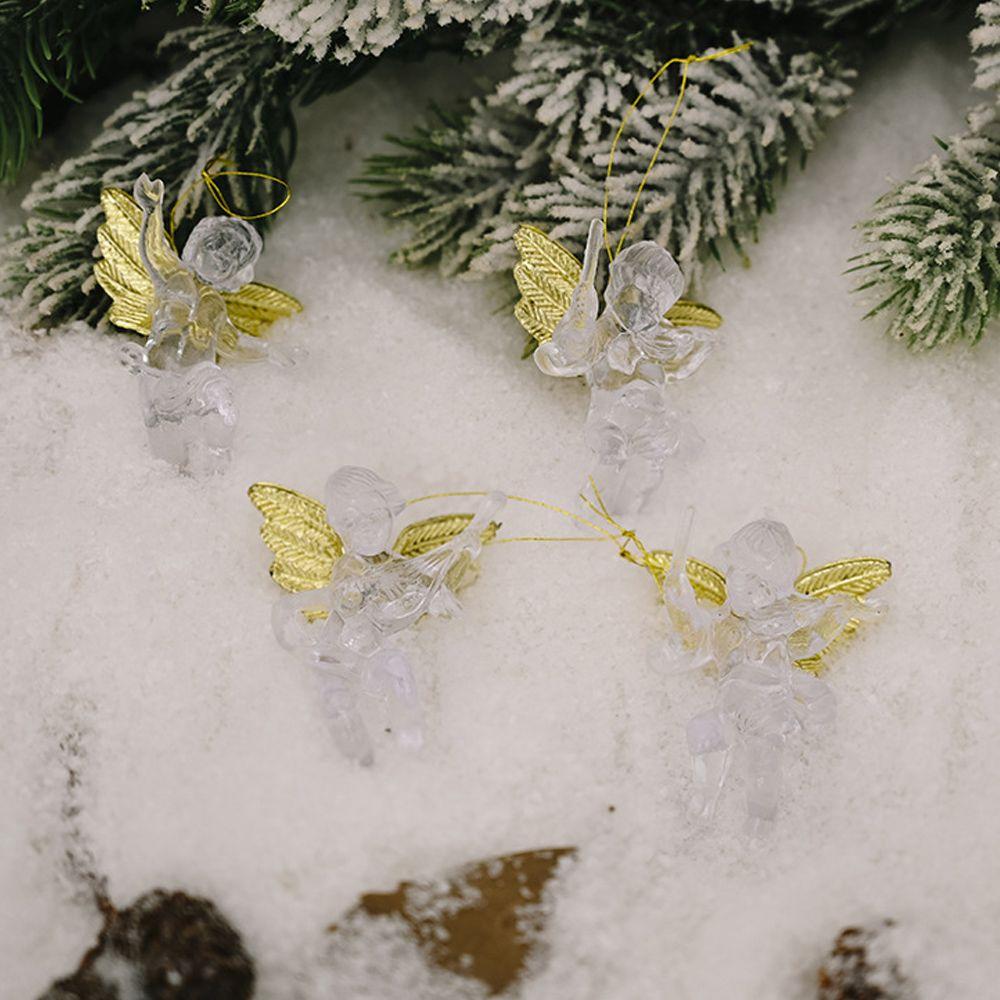 4/6pcs New New Year Gift Home Party Angel Pendant Xmas Tree Decor Christmas Decorations Christmas Hanging Ornaments