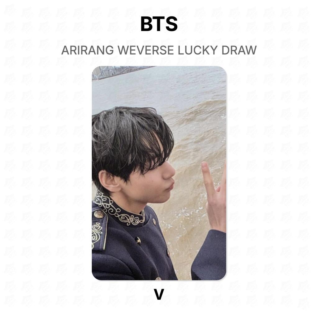 BTS ARIRANG WEVERSE Glücksziehung Offizielle Fotokarte