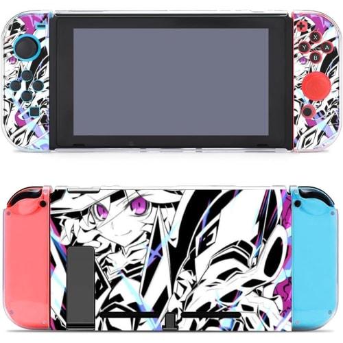 Senki Zesshou Symphogear Hibiki Tachibana and Tsubasa Kazanari Protective Case for Switch, 5-Piece Set, Bubble-Free, High Sensitivity, Easy Attach/Rem
