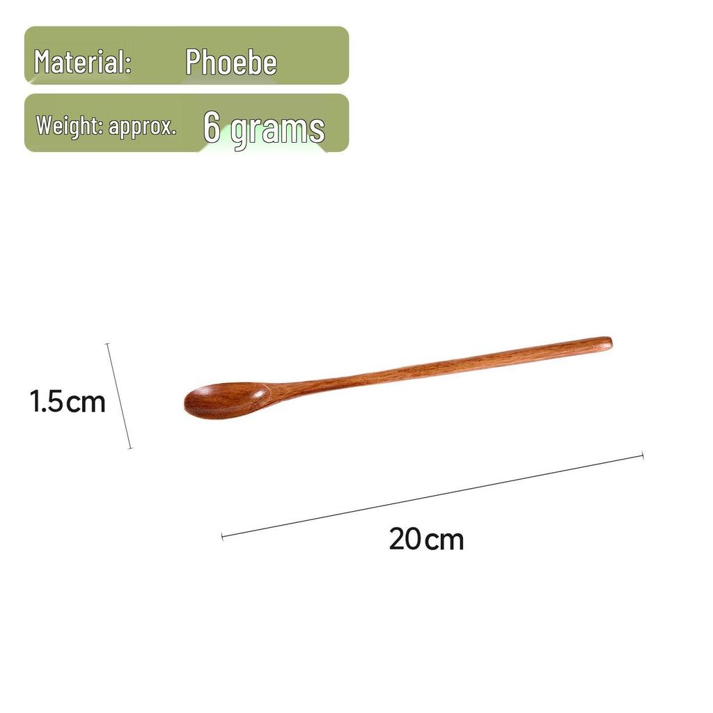 Camphor & Birch Wood Long-Handled Soup & Condiment Spoon Set
