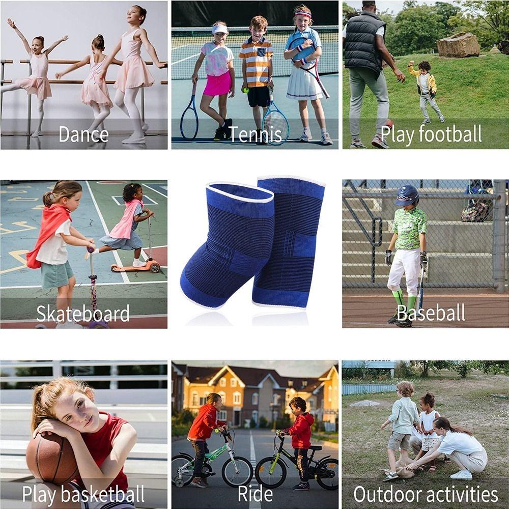 Polyester Cotton Elbow Pads Elastic Ankle Support Wristband Basketball Football Skating