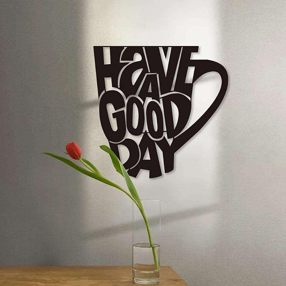 HAVE A GOOD DAY Mug Iron Crafts Charming Indoor and Outdoor Décor, Ideal for Living Room, Bedroom, Hallway, and Wall Decoration