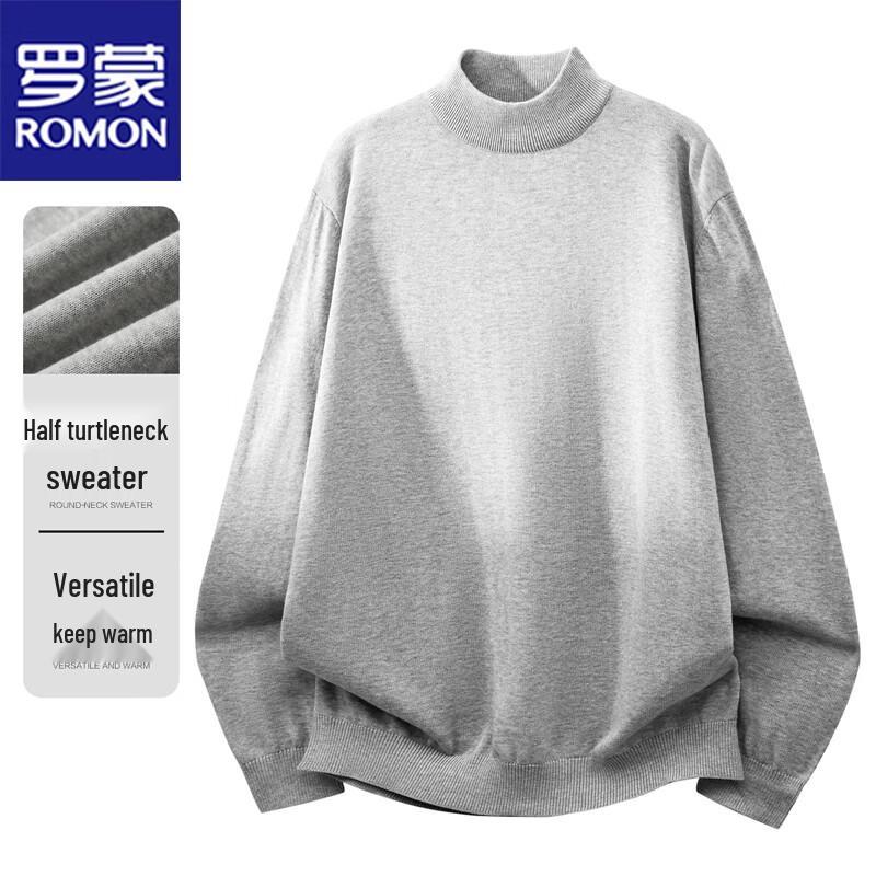 

ROMON Men s Half-High Collar Pullover Sweater M