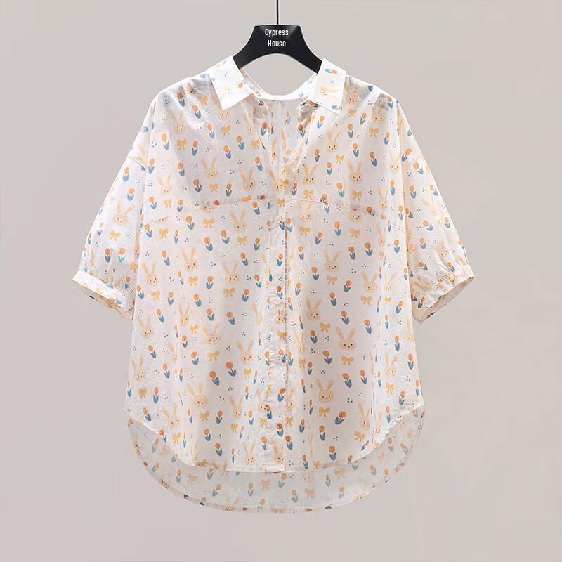 Silbaisha Women's Loose Fit Printed Shirt