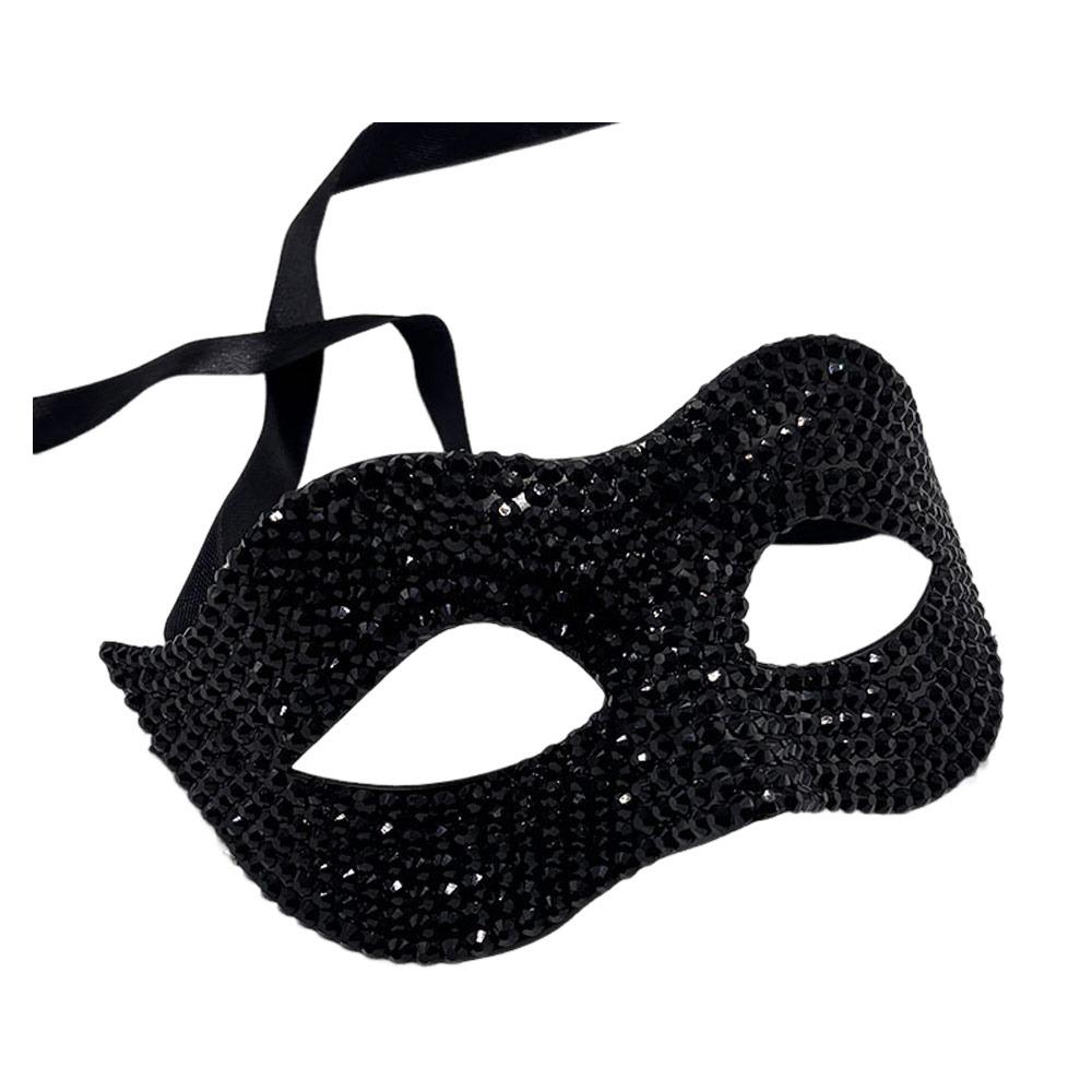 Shiny Acrylic Crystal Rhinestone Eye Mask Luxury Design Masquerade Mask  Halloween Carnivals
