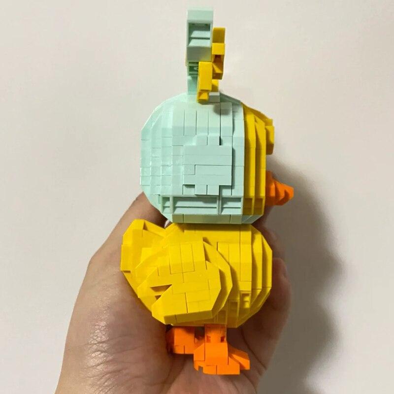 97057 Zodiac Libra Duck Animal Constellation Pet Doll Model DIY Mini Diamond Blocks Bricks Building Toy for Children No Box