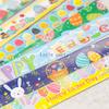 12Pcs Happy Easter Theme Slap Bracelets Eggs Bunny Rabbit Wristband Toy for Kids Birthday Party Favors Easter Gifts Goodie Bag