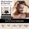 Black Soybean & Charcoal Shampoo Soap-Cleanse and Moisturize Dry, Brittle Hair-Strengthen Hair With Black & Charcoal, 100g
