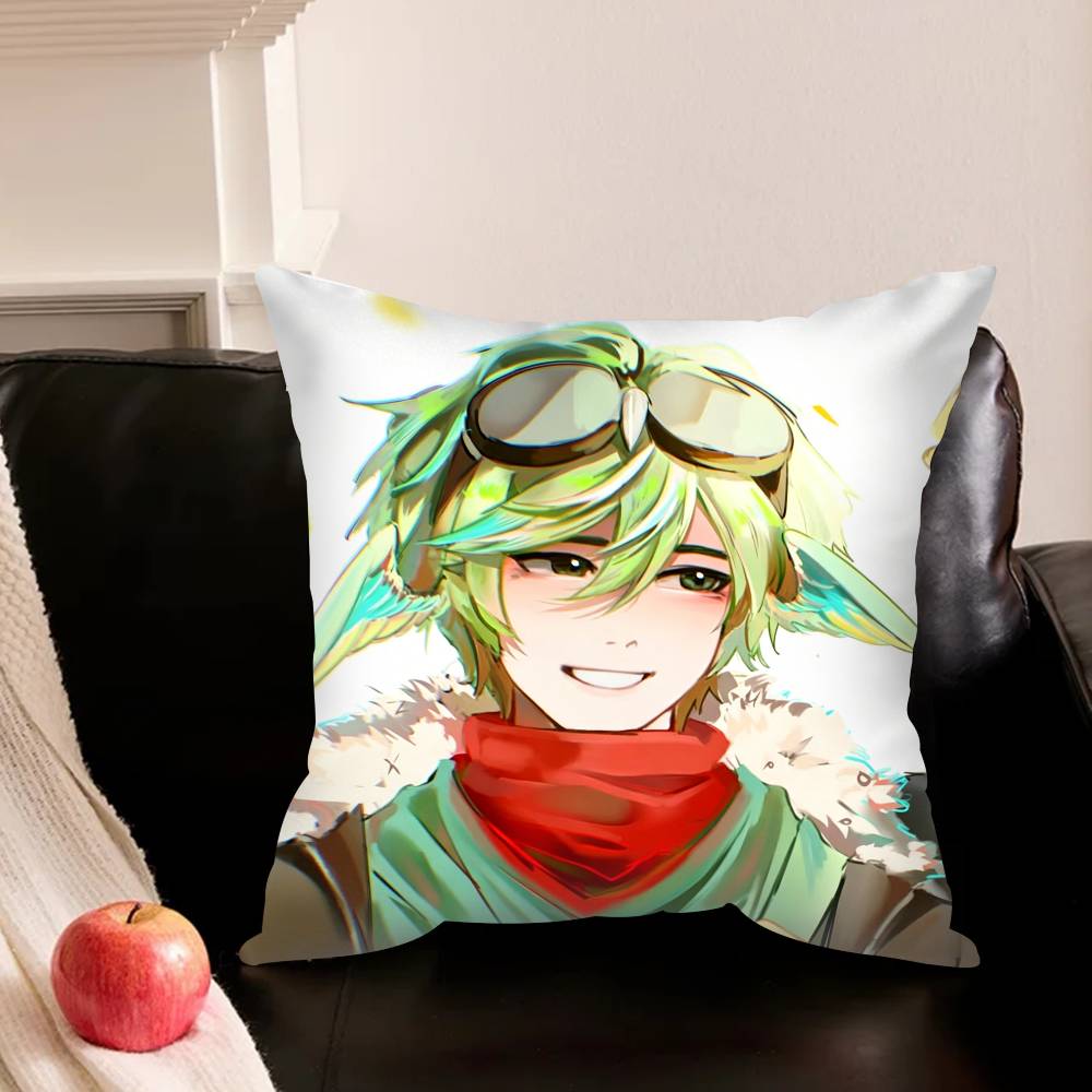 P-Parrotx2S Pillowcase Living Room Sofa Cushion Cover Bedroom Room Bed Pillow Cover Home Decoration