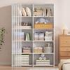 Thickened Multifunctional Storage Rack: Bookcase, Wardrobe, and Toy Organizer with Dustproof, Detachable Design.