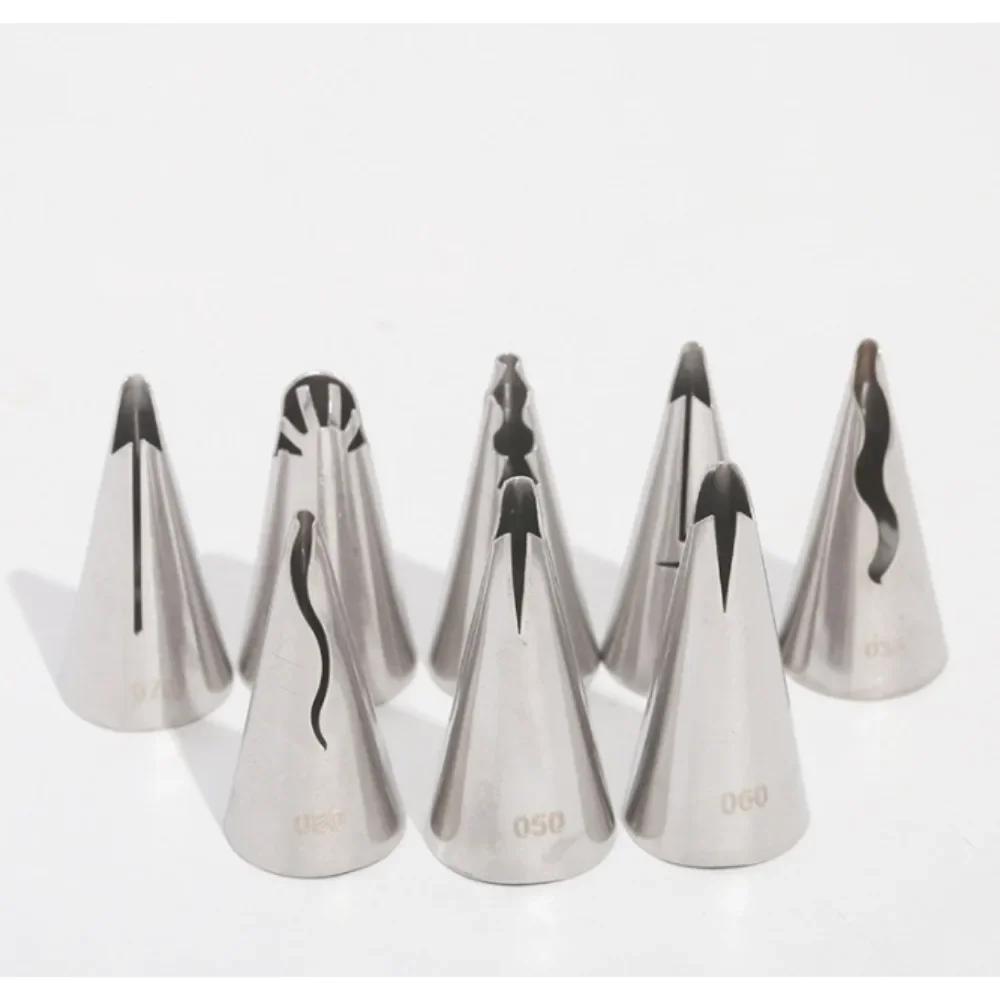 

Для 8 шт. насадок для цветочной насадки из нержавеющей стали - идеальные инструменты для выпечки оборок для кексов, кондитерских изделий, украшения тортов