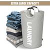 Thickened Oxford Cloth Dirty Clothes Basket, Washable Folding Aluminum Handle Storage Basket, Household Large Capacity Toy Dirty Clothes Basket