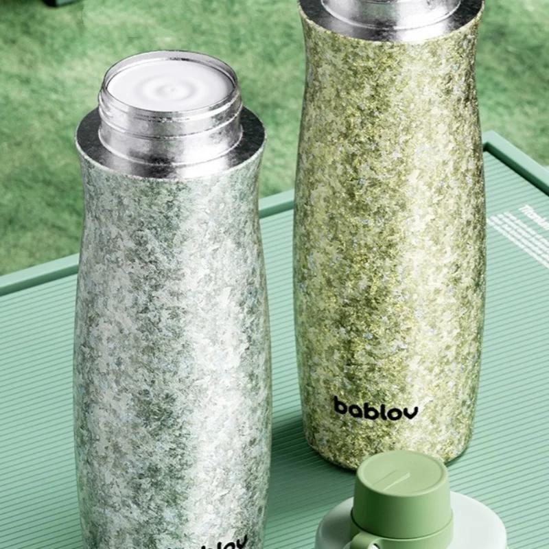 Bablov Pure Titanium Insulated Cup Men's Portable Sports Cup Women's Titanium Flasks Outdoor Cycling Mountain Climbing Water Cup