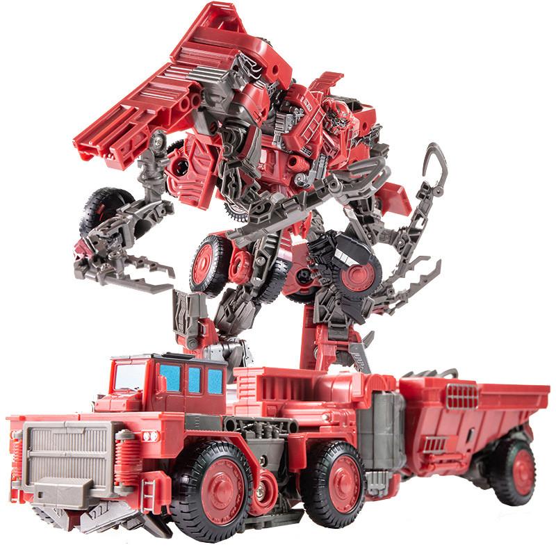 Aoyi Cool 8 In 1 Oversize Devastator Transformation Toys Boy Anime Hook Action Figures Robot Car Engineering  Vehicle Model Kids