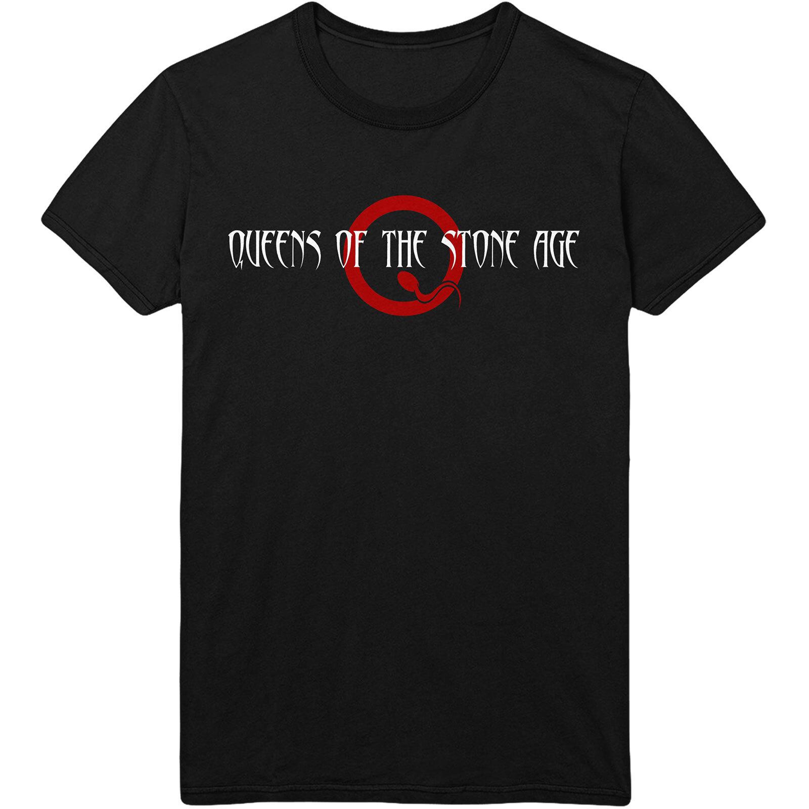 Queens Of The Stone Age Унисекс Футболка Мужская Женская Футболки Топ: Текстовый логотип 2XL