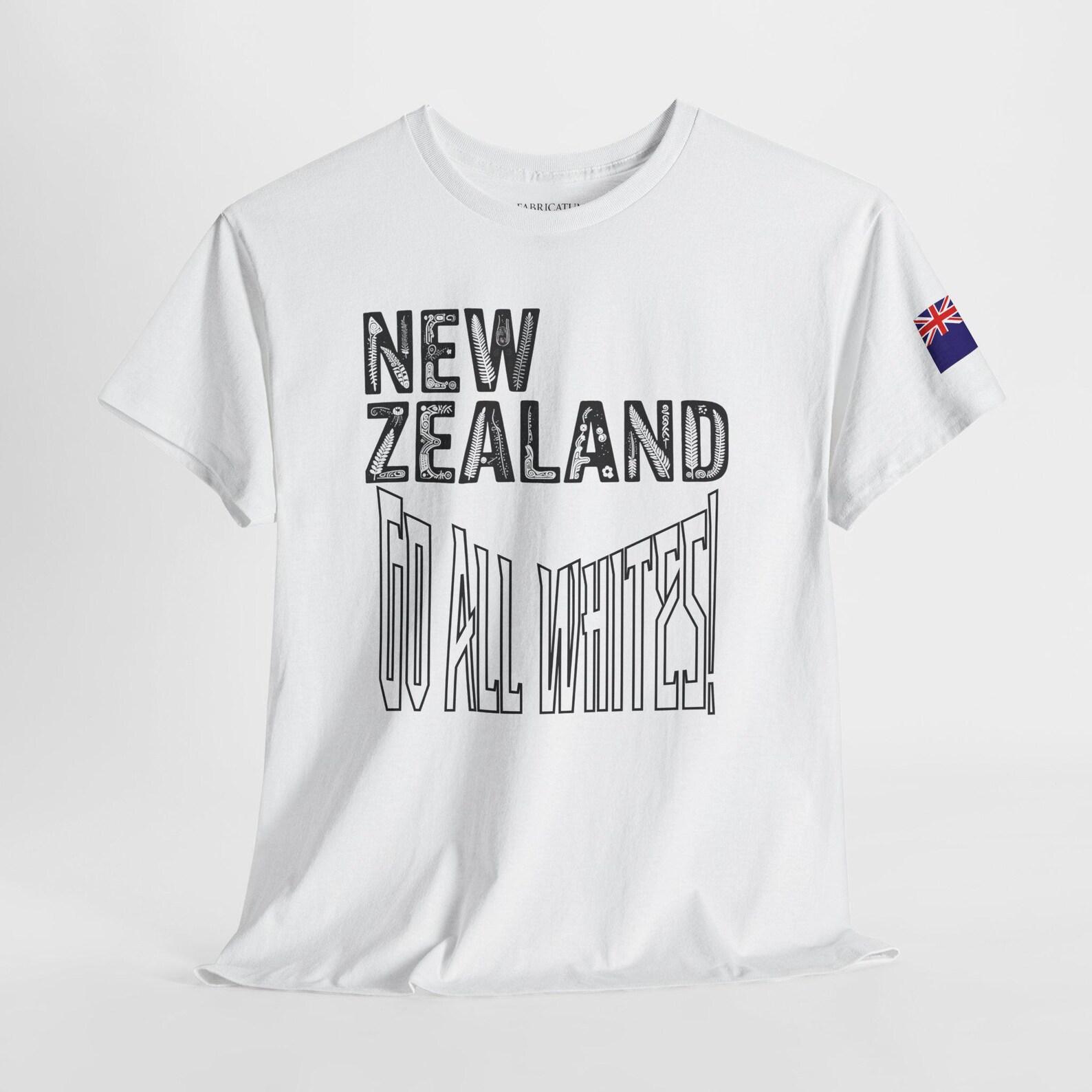 New Zealand Football Tee | Go All Whites Soccer Fan Shirt S