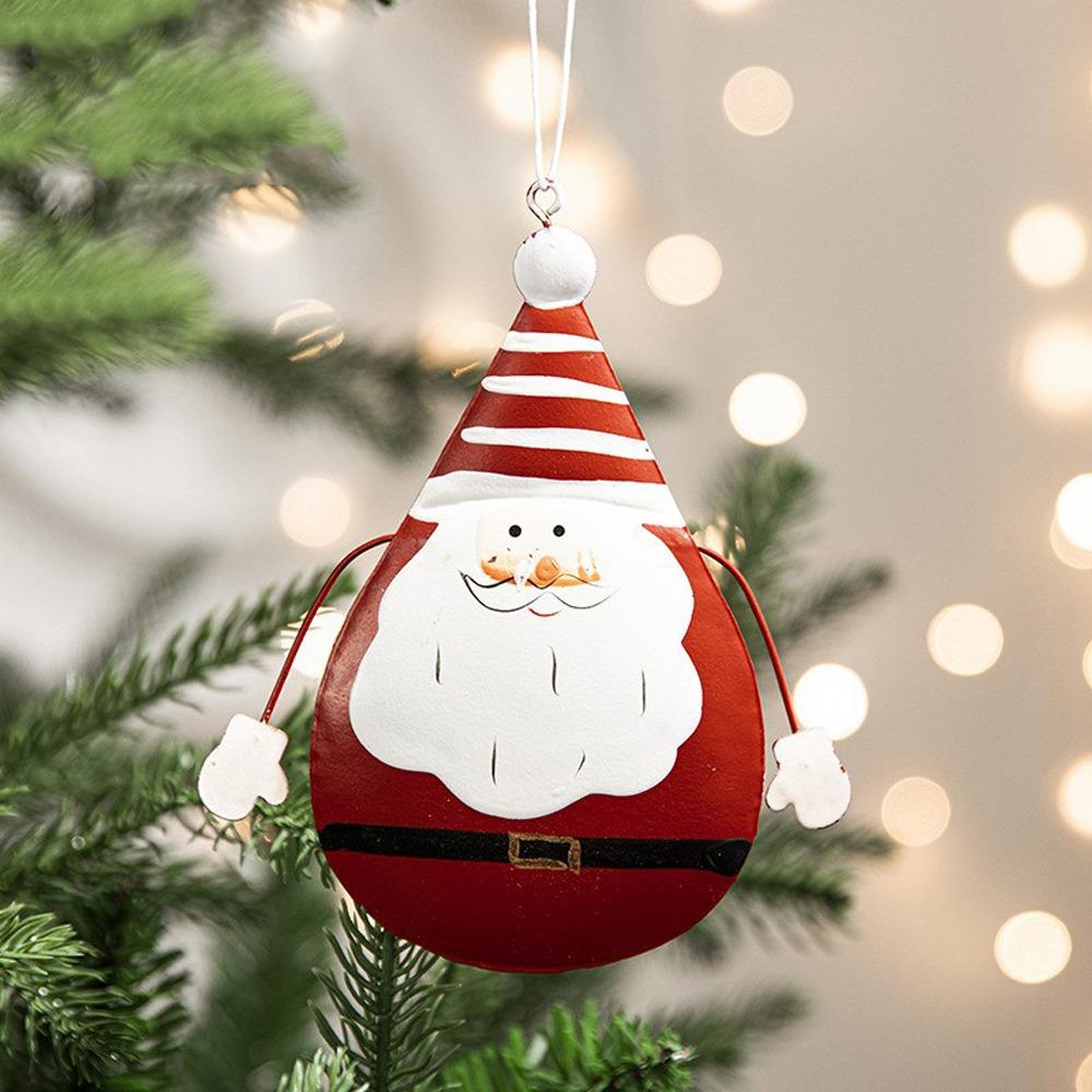 Nordic Style Xmas Tree Hanging Pendant Iron Snowflake Pendant  Party Favors