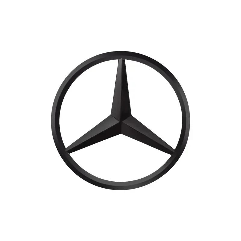 2025 For Mercedes-Benz 1pcs 52mm 57mm Car Steering Wheel Badge Emblem Sticker Auto-Styling For Mercedes Benz A B C E S Class GLA