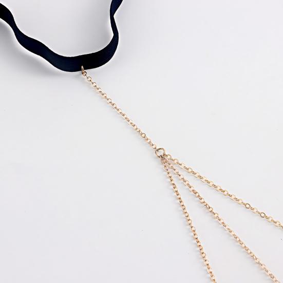 Lanț pentru corp, multistrat, ciucuri lung, ajustabil, care atrage ochiul, toate se potrivesc