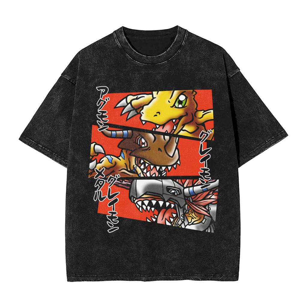 Jujutsu Kaisen Maki Zenin Graffiti-Stil Schriftzug Vintage Wash Print T-Shirt Herren 2026 Sommer Schwarz Übergroßes Tee Anime