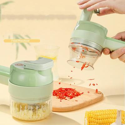 Gemüseschneider 1 Stück Haushalt Multifunktional Wiederaufladbar Knoblauchschläger Kocher Schäler Bürste Geschirr Schneebesen Handheld Kocher