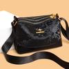 Small Square Bag Crossbody Bag Single-shoulder Fashionable Embossed Bag Large-capacity Three-layer Underarm Bag