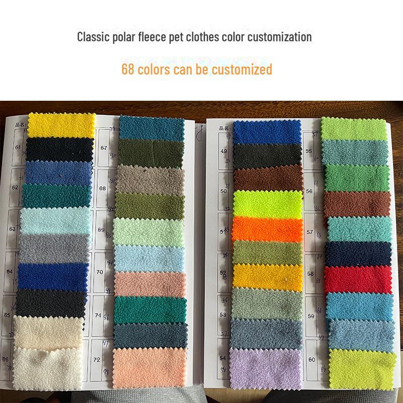 Dicke einfarbige Fleece-Haustierkleidung