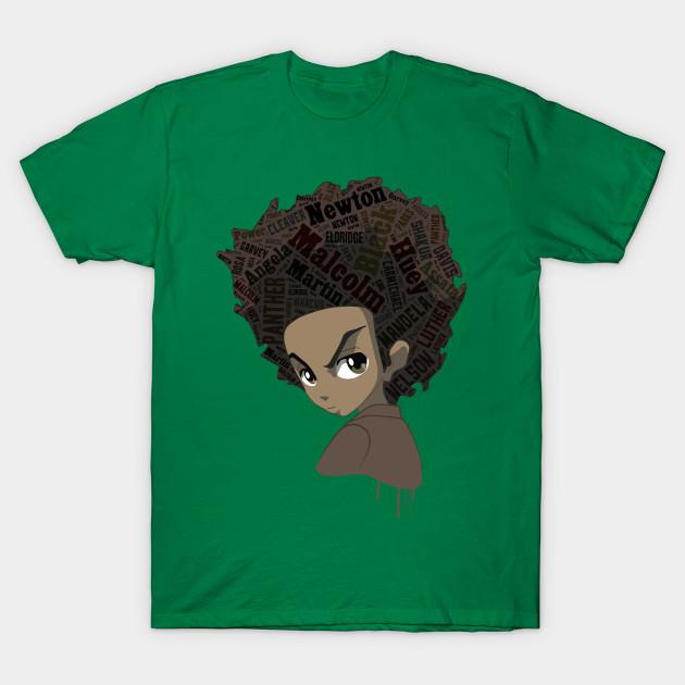 

Unisex Fashion TShirt Huey Freeman Black Power Print TShirt Plus Size S-5XL T-Shirt 100%Cotton Tops O Neck Short Sleeve Tees S зелёный