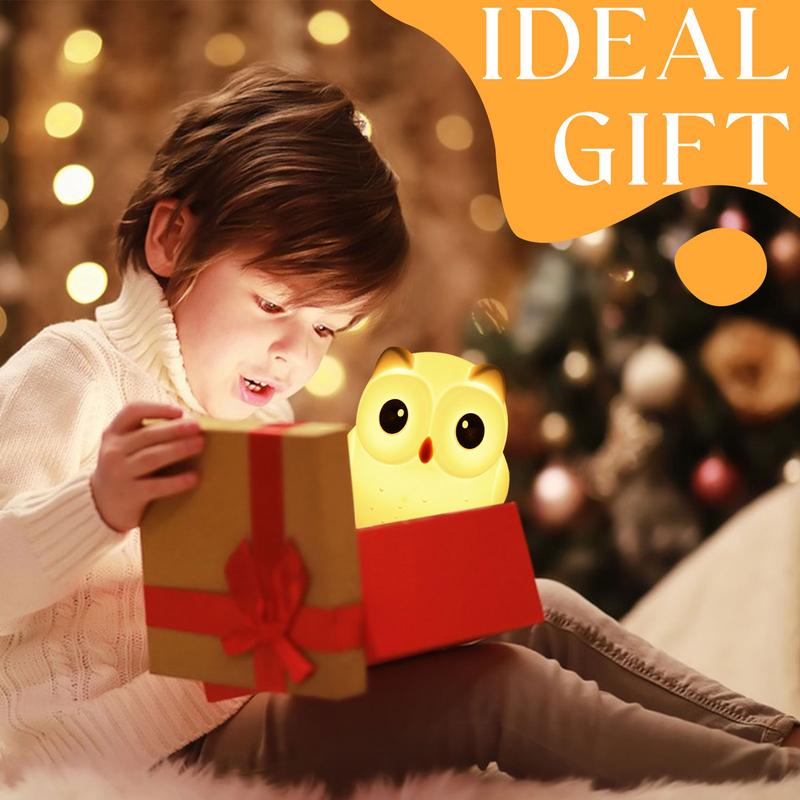 

Touch Night Lamp Owl Rechargeable Nursery Night Lamp Silicone Nursery Lamp Cute Owl Bedside Light For Study Room Bedroom brazil