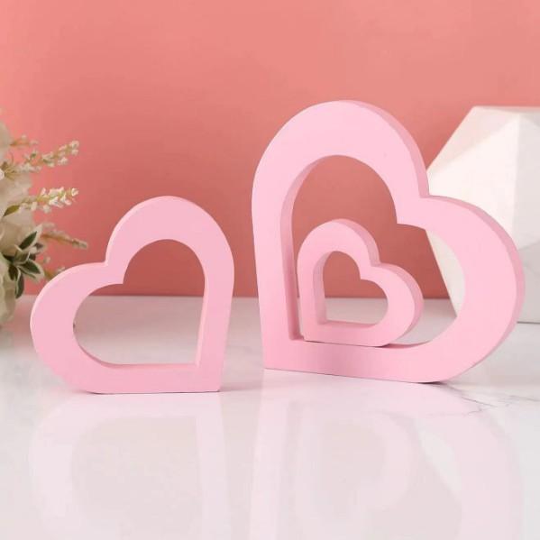 Love Nested Ornaments Hot Selling Valentine's Day Gifts Wooden Craftsmanship LOVE Decoration Home Wedding DIY