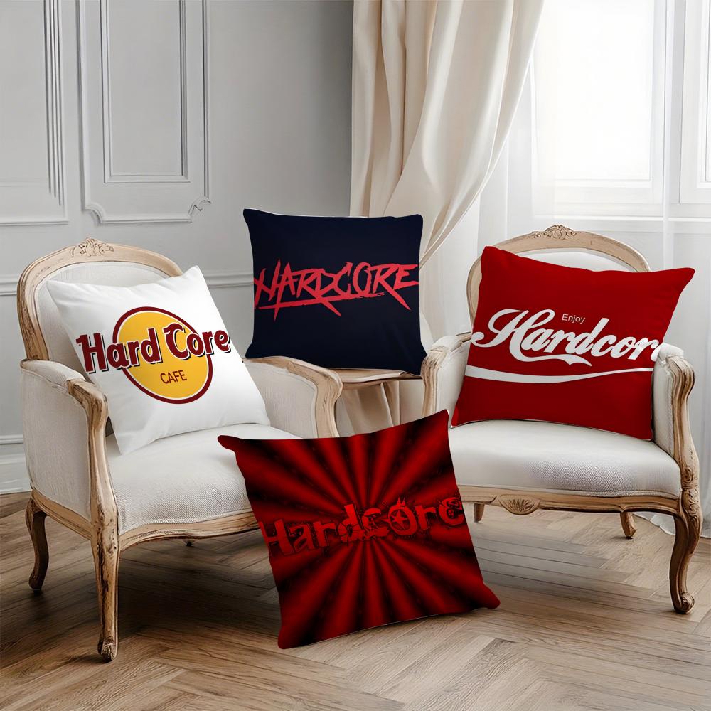 Luxury H-Hardcore Cafe Pillow Case Printing Pillowcase Living Room Sofa Cushion Cover Bedroom Room Decor