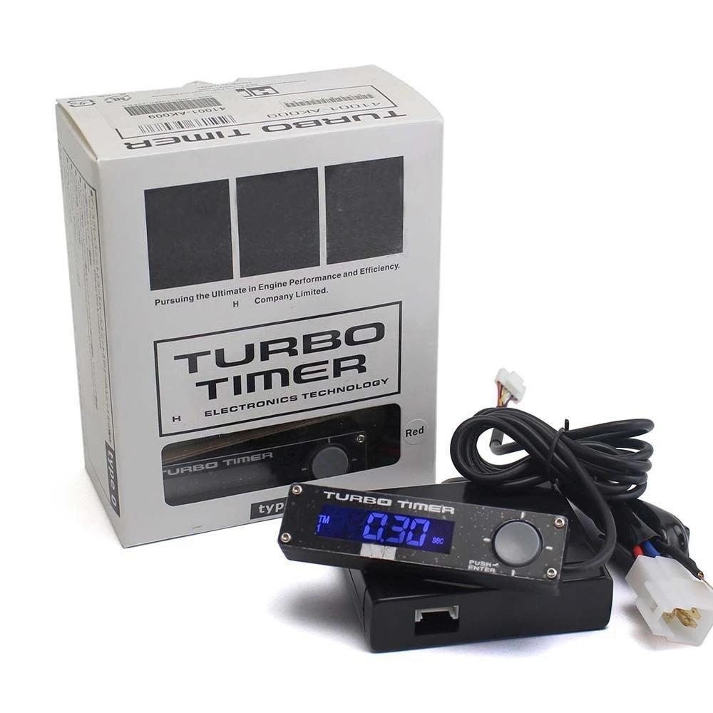 

Car Turbo Timer Led Display Flameout Delay Turbocharged Engine Protector Power White/Red/bule Universal