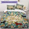 Cute animals Pattern Bedding uilt Set uilt Cover Pillowcase Home Decoration Birthday Gift (1 * duvet cover + 2 * pillowcase  without core)