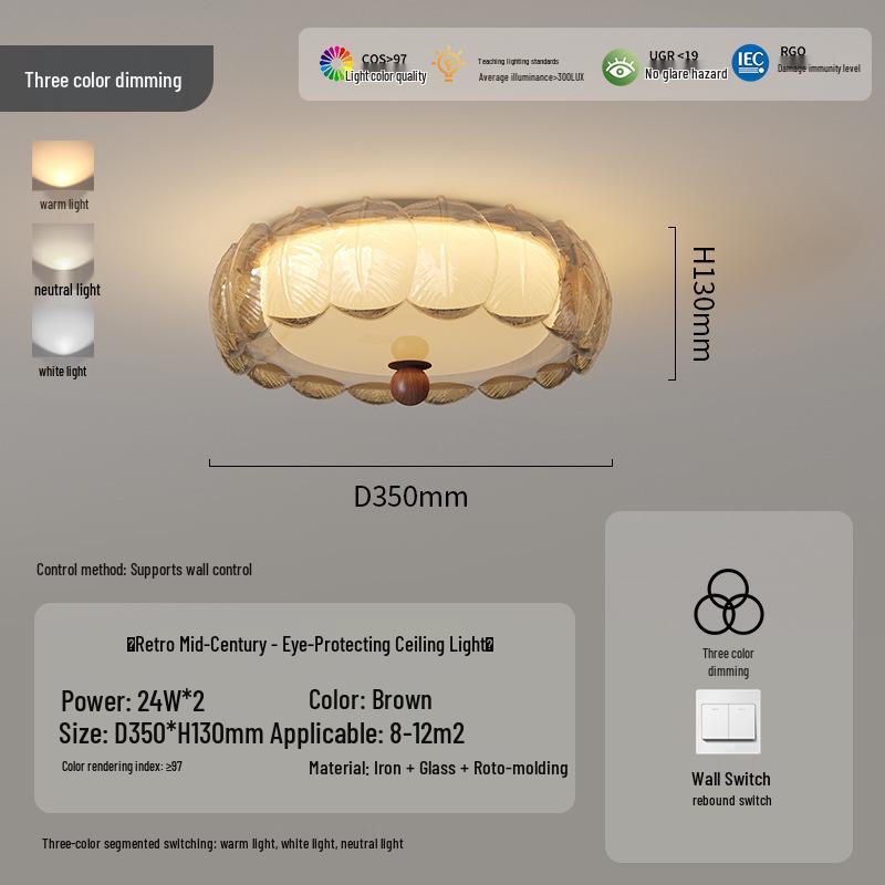 Bauhaus Full Spectrum Feather Light with Eye Protection for Bedroom, Study, Aisle, and Balcony