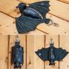 Pu Leather Bat Coin Purse With Bat Keychain - Bat-Themed Zippered Coin Pouch Wallet Suitable For Women'S Dress & Bat Costumes