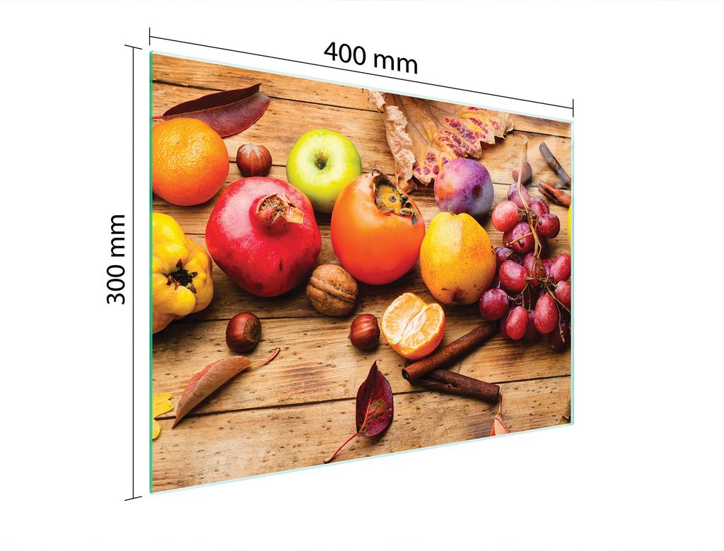 SZKLANA DESKA DO KROJENIA 40x30 OWOCE