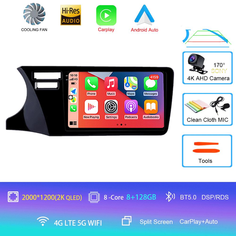 Android14 Car Radio For Honda City 2014 2015 2016 2017 Multimedia Video Player Navigation Stereo GPS Carplay Android Auto 4G DSP