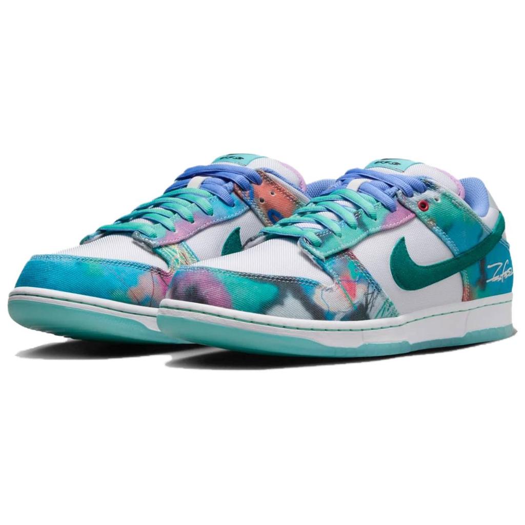 Futura Laboratories x Nike Dunk Low SB Bleached Aqua Herren Sneaker Mehrfarbig Geode-Teal Weiß HF6061-400